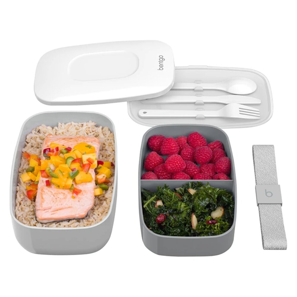 BENTGO All-In-One Stackable Bento Lunch Box (Gray) (BRAND-NEW‎ & SEALED!) - Picture 4 of 4